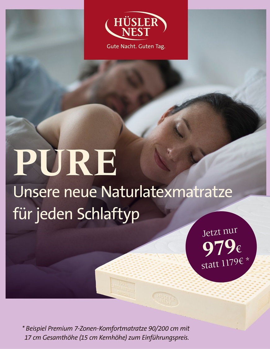 Hüsler Nest Naturlatexmatratze Pure