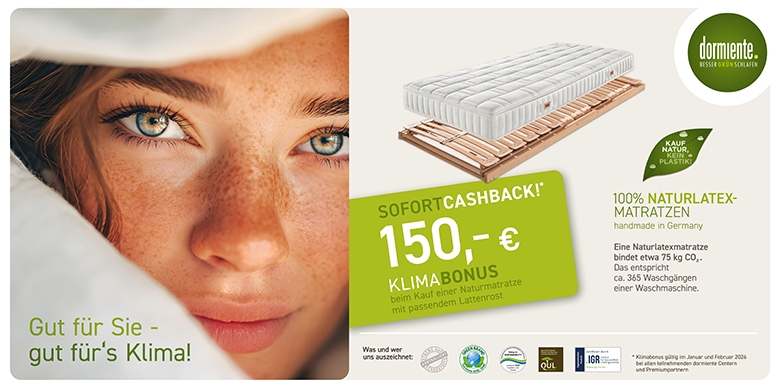 Dormiente Naturlatexmatratzen Aktion